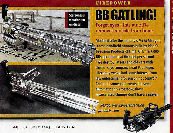 FHM Minigun Article FHM Minigun Article
